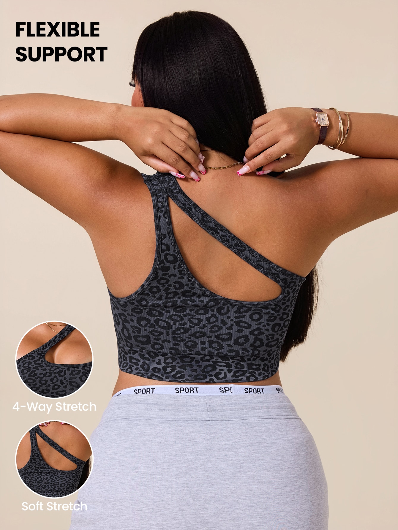 Sujetador Deportivo Asimétrico - Tank Top Ribbed reseña y precio
