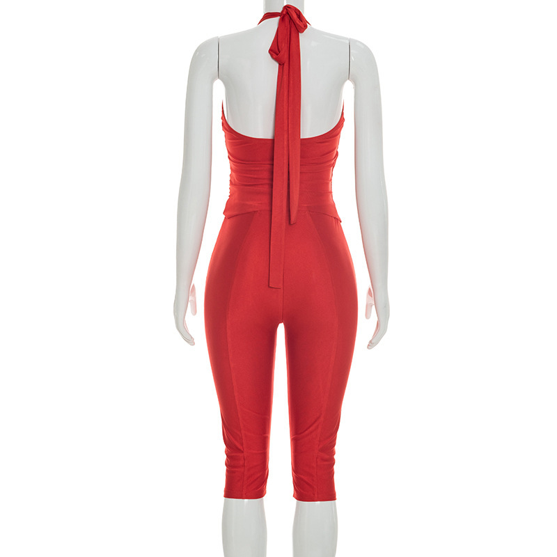 Conjunto de 2 piezas ajustado  - Suspender Tank Top reseña y precio