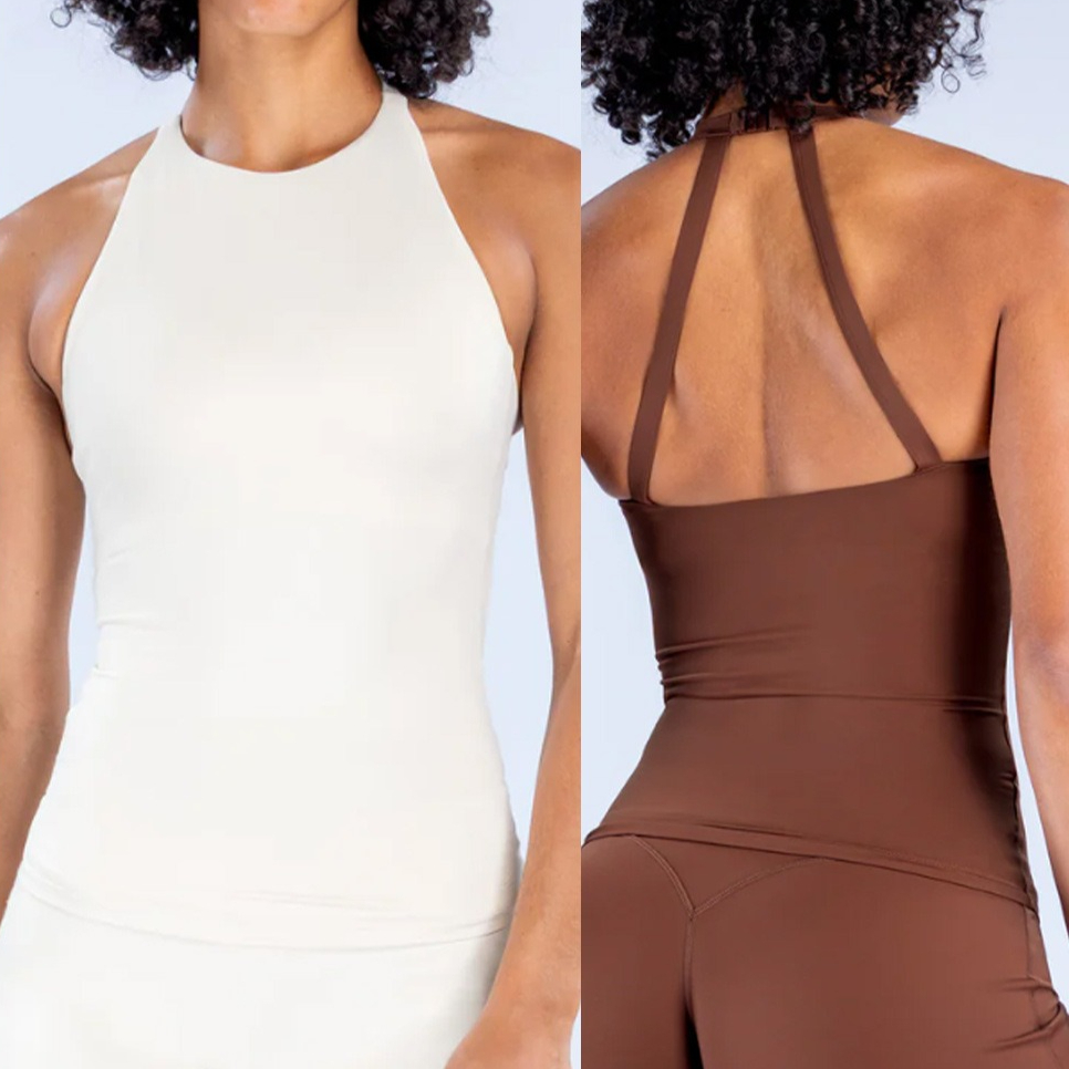 Top halter para mujer con suje - Suspender Tank Top reseña y precio