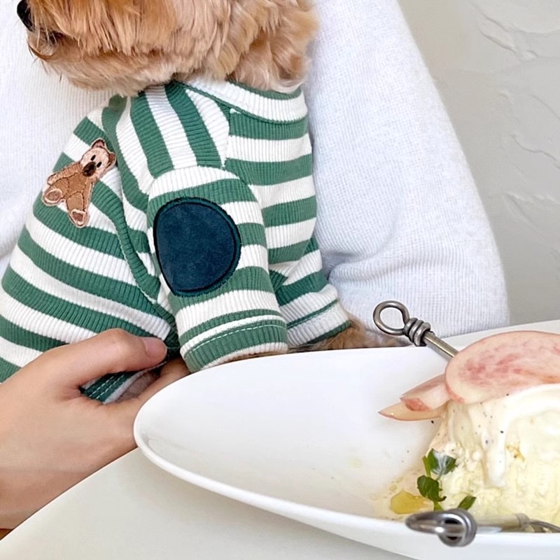 Camisa a rayas para cachorros, - Sleeveless Undershirt reseña y precio